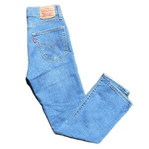 Levi's Women's High Rise Straight Crop Denim - S